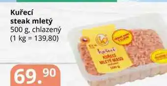 Potraviny CZ Kuřecí steak mletý 500 g, chlazený nabídka