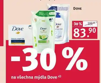 Rossmann Dove tekuté mýdlo náhradní náplň nabídka