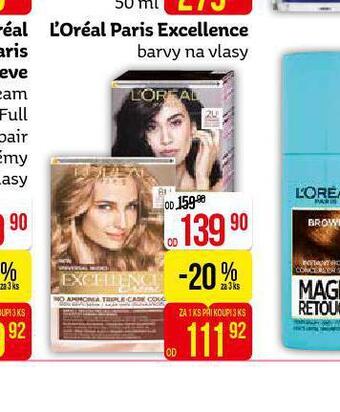 Teta Loreal paris excellence barva na vlasy nabídka