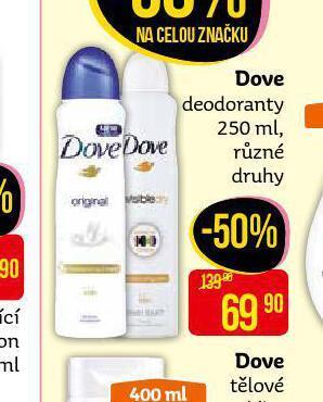 Teta Dove deodorant nabídka