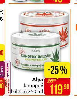 Teta Alpa konopný balzám nabídka