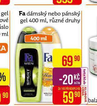 Teta Fa sprchový gel nabídka
