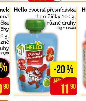 Teta Hello ovocná přesnídávka nabídka