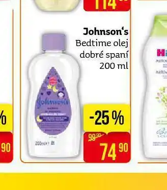 Teta Johnson´s bedtime olej na dobré spaní nabídka