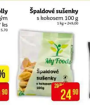 Teta Špaldové sušenky s kokosem nabídka