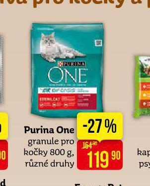 Teta Purina one granule pro kočky nabídka