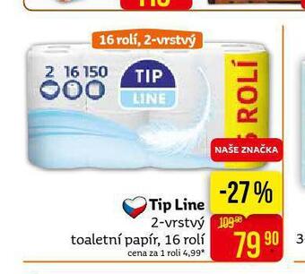Teta Tip line toaletní papír nabídka