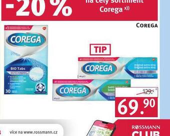Rossmann Corega fixační krém nabídka