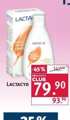 Rossmann Lactacyd intimní mycí gel nabídka