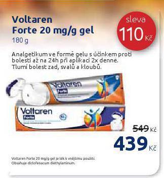 Benu Voltaren forte gel nabídka