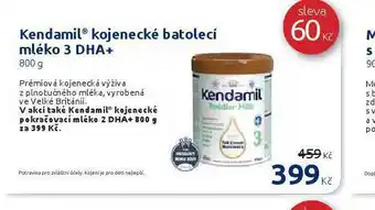 Benu Kendamil kojenecké batolecí mléko 3 dha nabídka