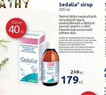 Benu Sedalia sirup nabídka