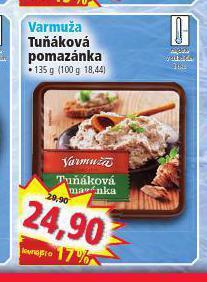 Norma Varmuža tuňáková pomazánka nabídka