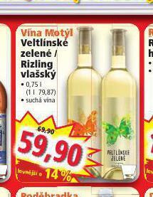 Norma Víno motýl rizling vlašský nabídka