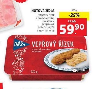 Lidl Hotová jídla nabídka