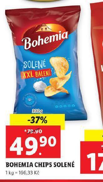 Lidl Bohemia chips solené nabídka