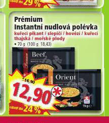 Norma Prémium instantní nudlová polévka nabídka