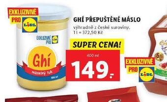Lidl Ghí přepuštěné máslo nabídka
