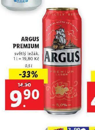 Lidl Pivo argus premium nabídka