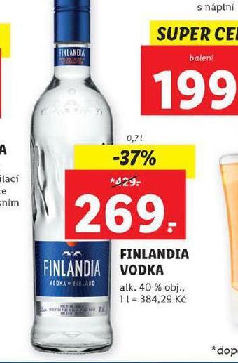 Lidl Finlandia vodka nabídka