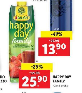 Lidl Happy day family nabídka