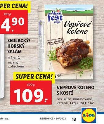 Lidl Vepřové koleno s kostí nabídka