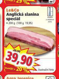 Norma Anglická slanina nabídka