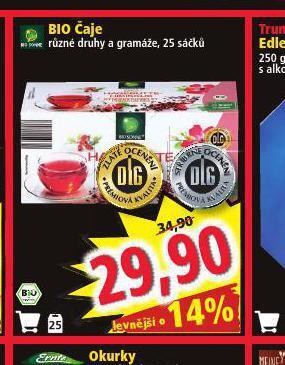 Norma Bio čaje nabídka