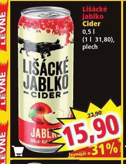 Norma Lišácké jablko cider nabídka