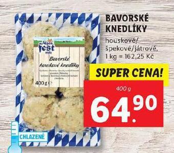 Lidl Bavorské knedlíky nabídka