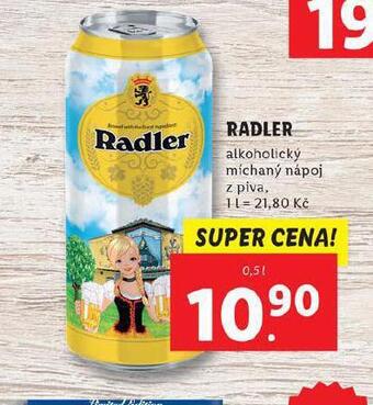 Lidl Radler nealko nabídka