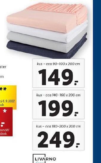 Lidl Napínací prostěradlo 140-160 x 200 cm nabídka