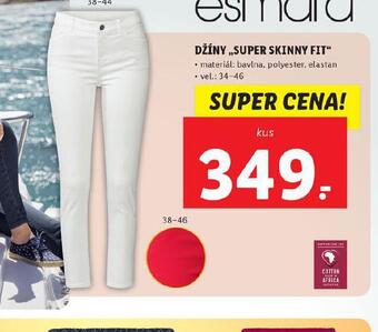 Lidl Džíny super skinny fit nabídka