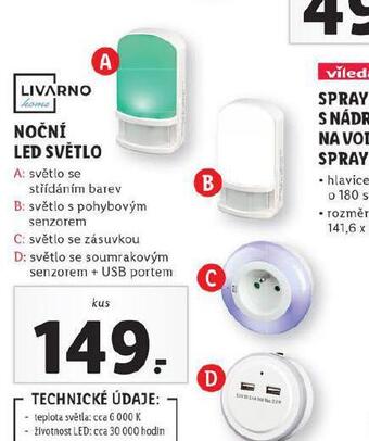 Lidl Noční led světlo nabídka