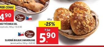 Lidl Sladká bulka s mandlemi nabídka
