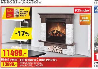 Baumax Elektrický krb porto nabídka