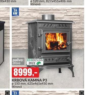 Baumax Krbová kamna p3 nabídka