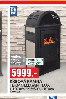 Baumax Krbová kamna termoelegant lux nabídka