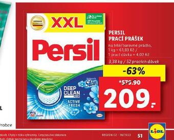 Lidl Persil prací prostředek nabídka