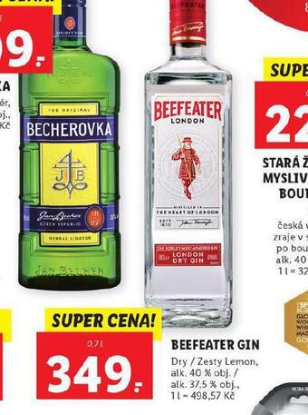 Lidl Beefeater gin nabídka