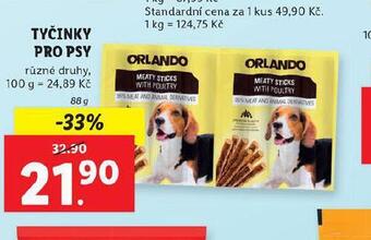 Lidl Orlando tyčinky pro psy nabídka