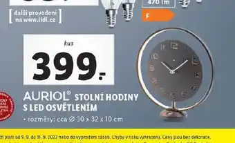 Lidl Stolní hodiny s led osvětlením nabídka