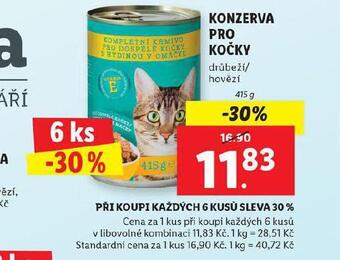 Lidl Konzerva pro kočky nabídka