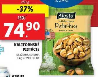 Kalifornské pistácie, 250 g