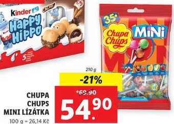 Lidl Chupa chups mini lízátka, 210 g nabídka