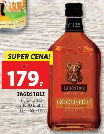 Jagdstolz bylinný likér, 0,7 l
