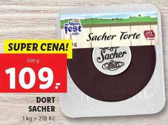 Lidl Dort sacher, 500 g nabídka