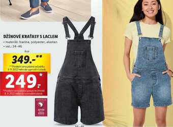 Lidl Džínové kraťasy s laclem nabídka