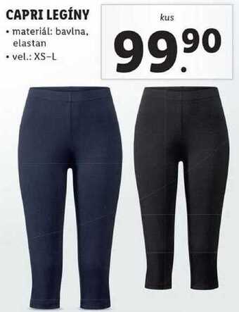 Lidl Capri legíny nabídka