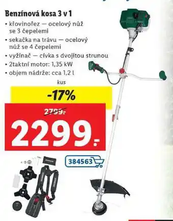 Lidl Benzínová kosa 3 v 1 nabídka